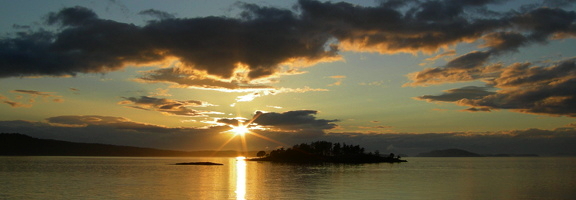San Juan Island sunset. Photo by Alex Shapiro.